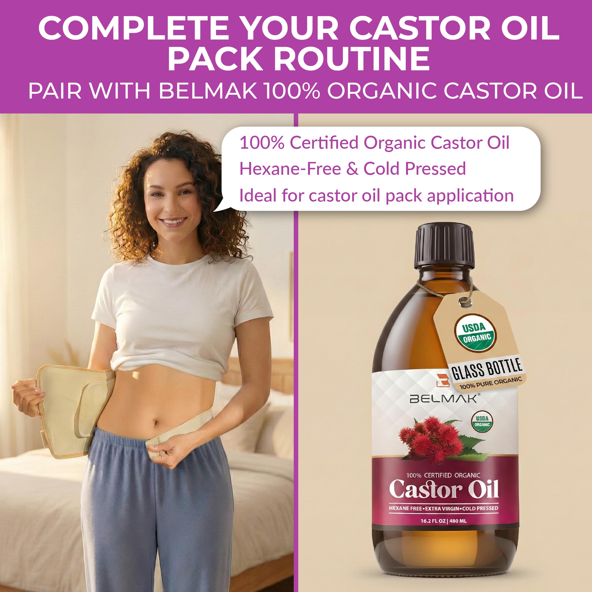 BELMAK Conjunto Castor: interior de algodón 100% para confort diario.