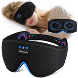 BeMyLady máscara de dormir con auriculares muestra bloqueo de luz total para viajar