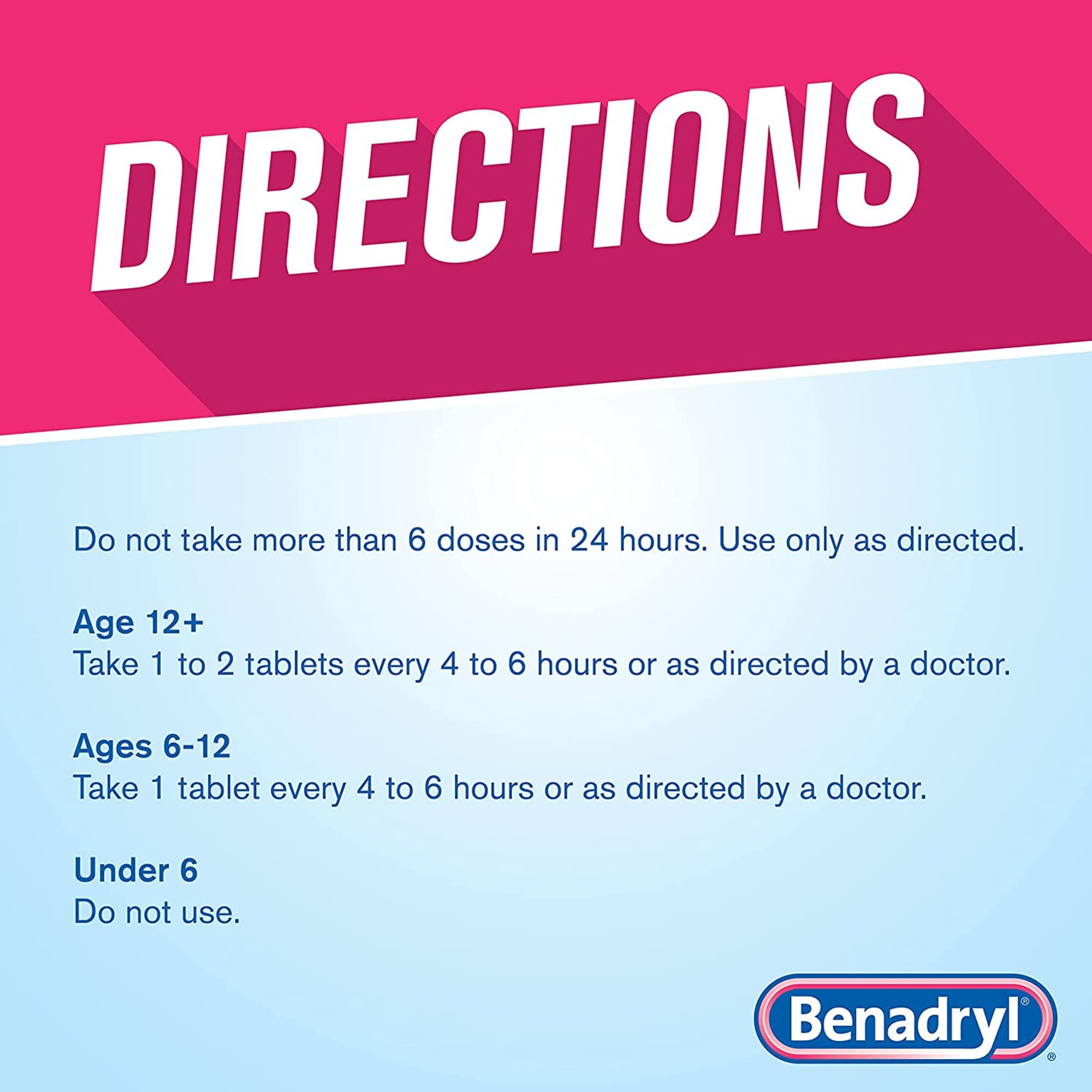 Benadryl dosis diaria tabletas 25 mg: facilidad de uso