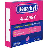 Benadryl envase tabletas 25 mg: formato práctico para uso diario