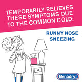 Benadryl estante-farmacia tabletas 25 mg: solución rápida para alergias