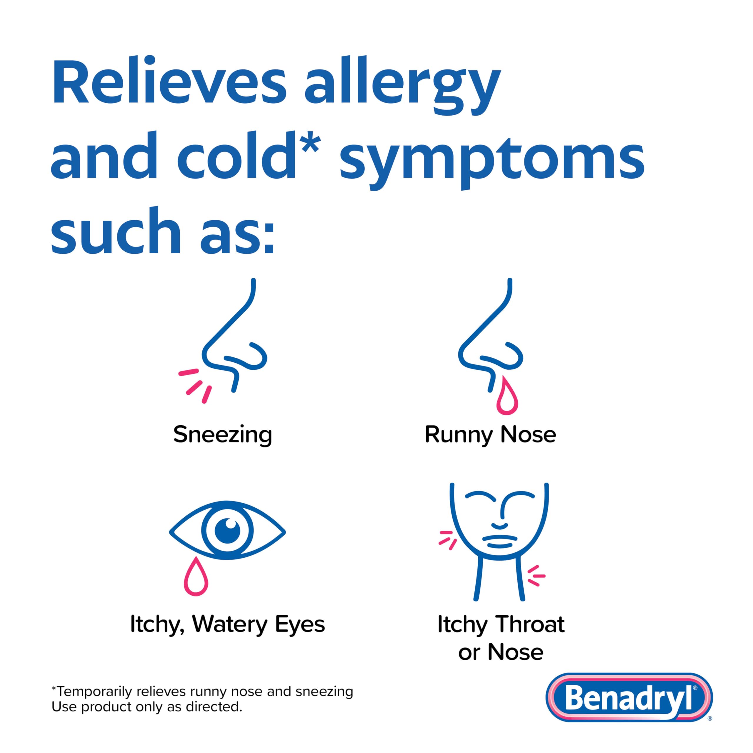 Benadryl Ultratabs: cuatro-paquetes, solución portátil para alergias y resfriado