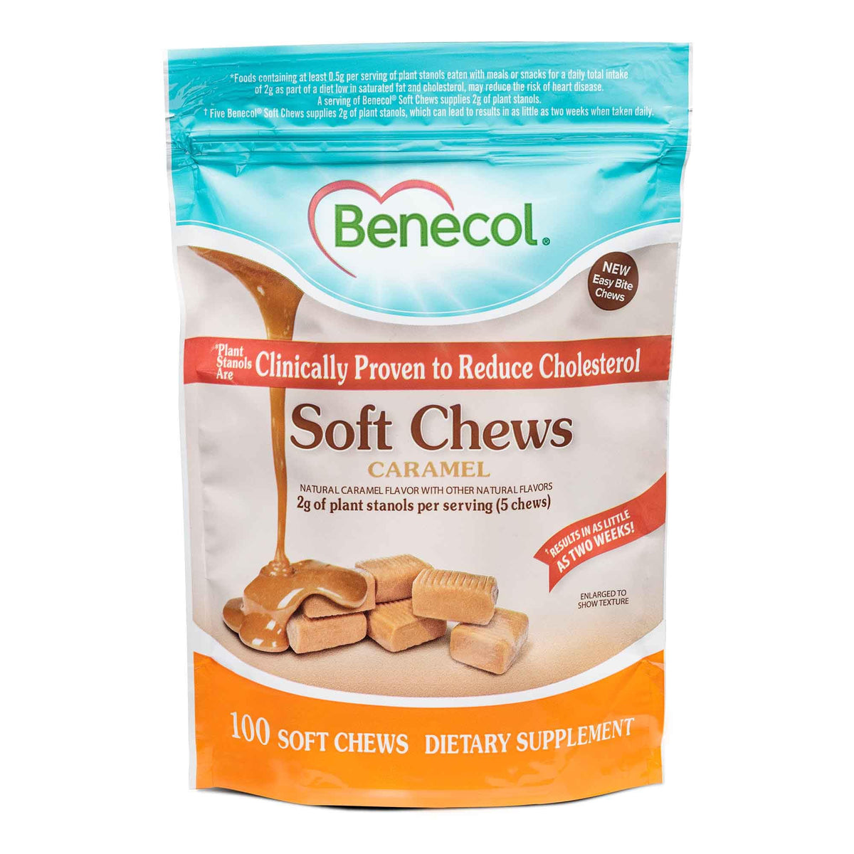 Benecol Masticables Suaves, nuevo bocado suave, ideal para la rutina diaria.