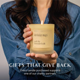 Vela Benevolence LA regalo solidario; compra apoya causas benéficas.