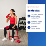 BenfoMax 90s ingredient panel highlights clean, allergen-free formulation.