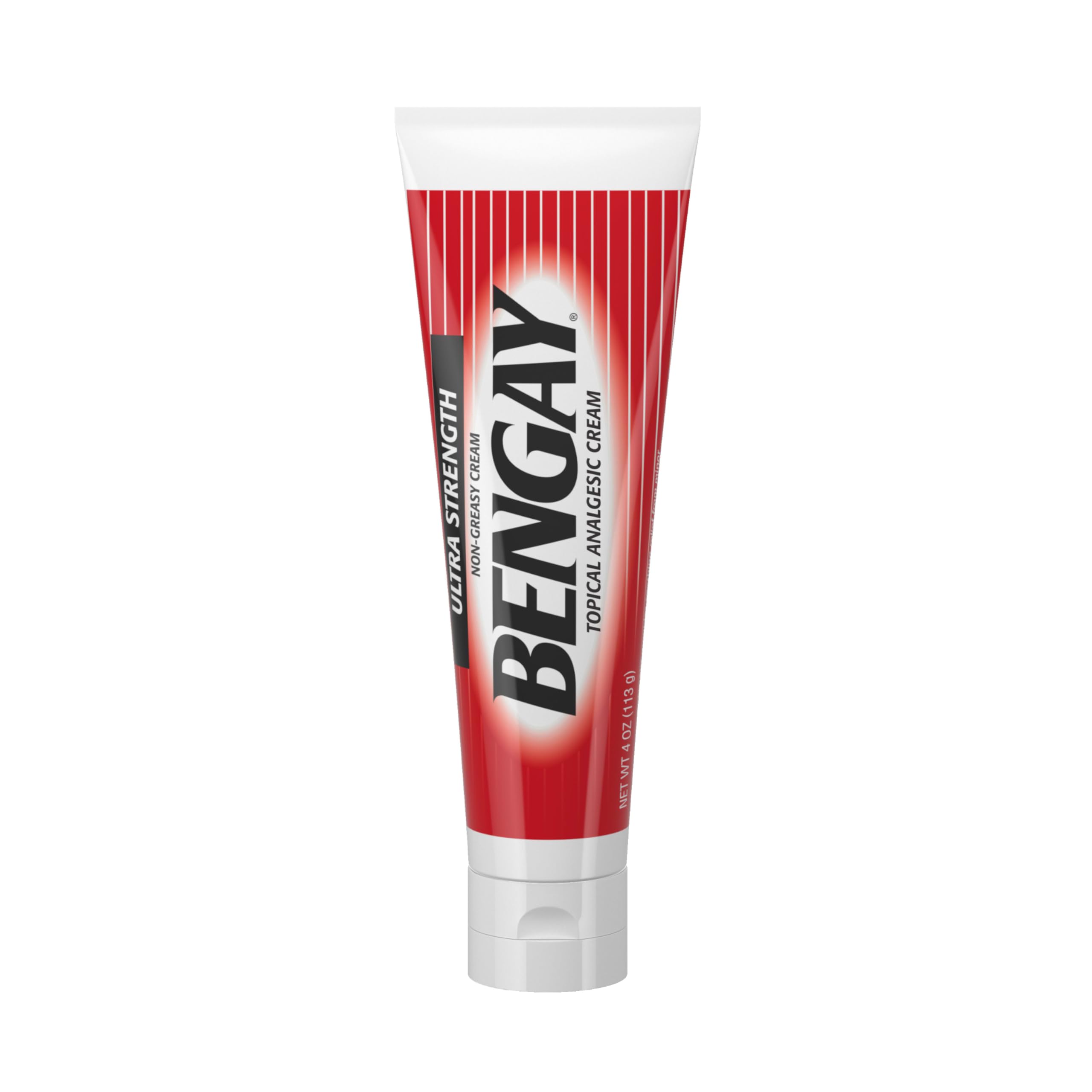 Bengay reverso de etiqueta muestra ingredientes clave
