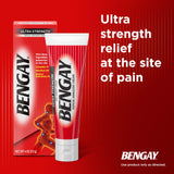 Bengay textura no grasa lista para aplicar sin residuos