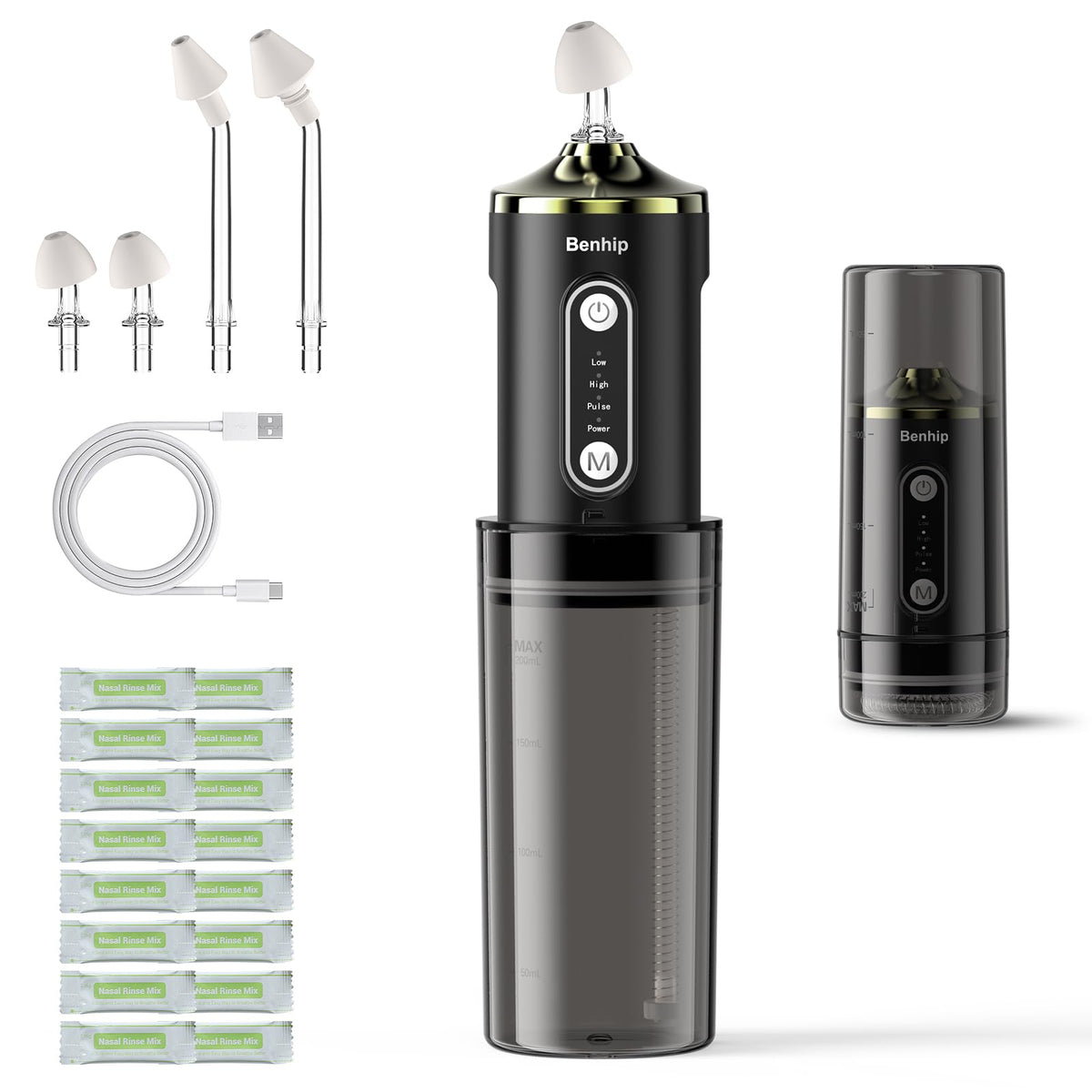 Benhip sistema nasal eléctrico compacto para limpieza nasal diaria