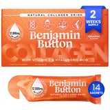 Benjamin Button colágeno líquido 12k, botella frontal para uso diario y cuidado de la piel