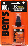Ben's 100 MAX repelente portátil 1.25 oz para llevar en bolsillos o mochilas.