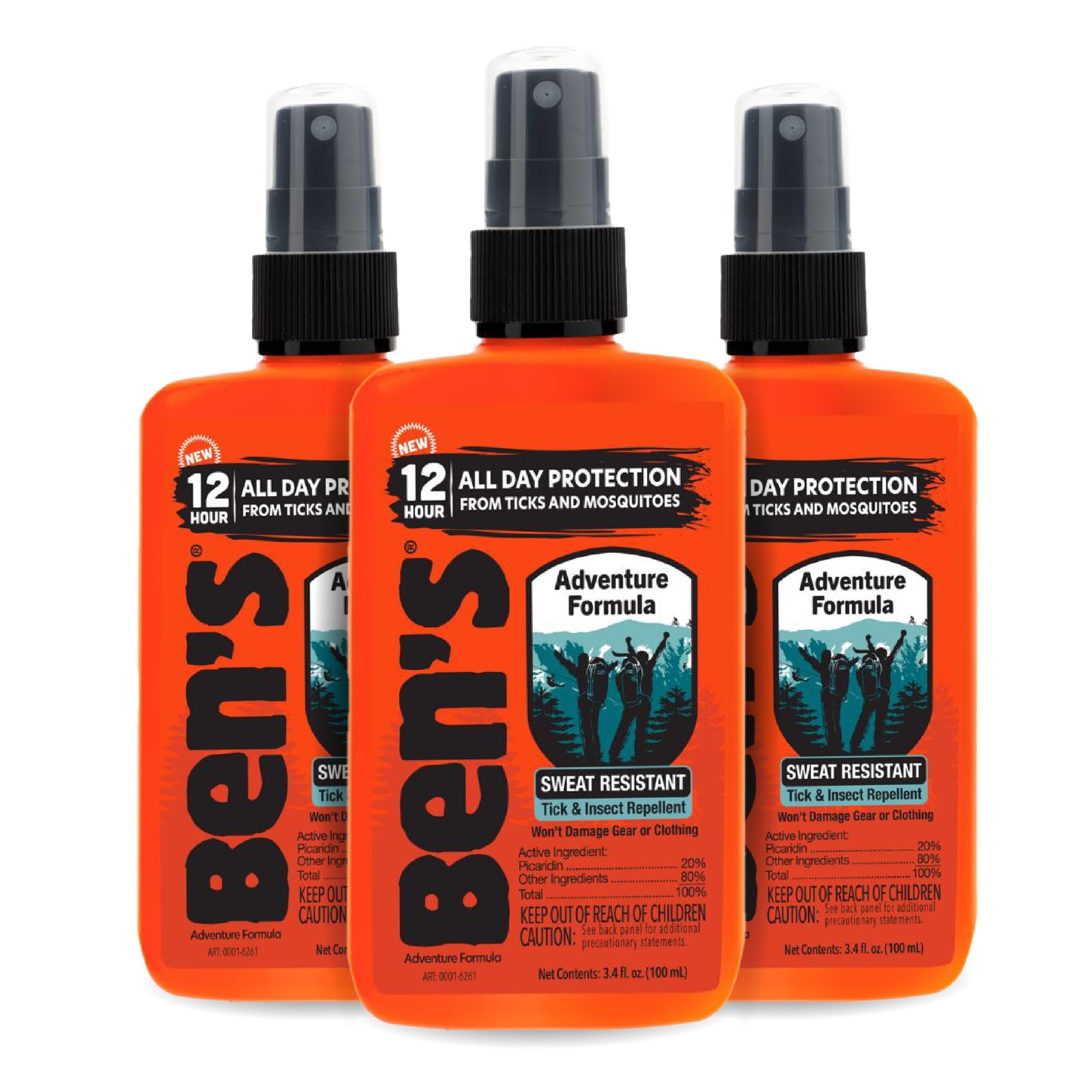 Ben's Adventure Formula: botella de pulverizador para protección duradera al aire libre