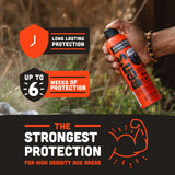 Ben's repelente mata insectos al contacto, ideal para caminatas.