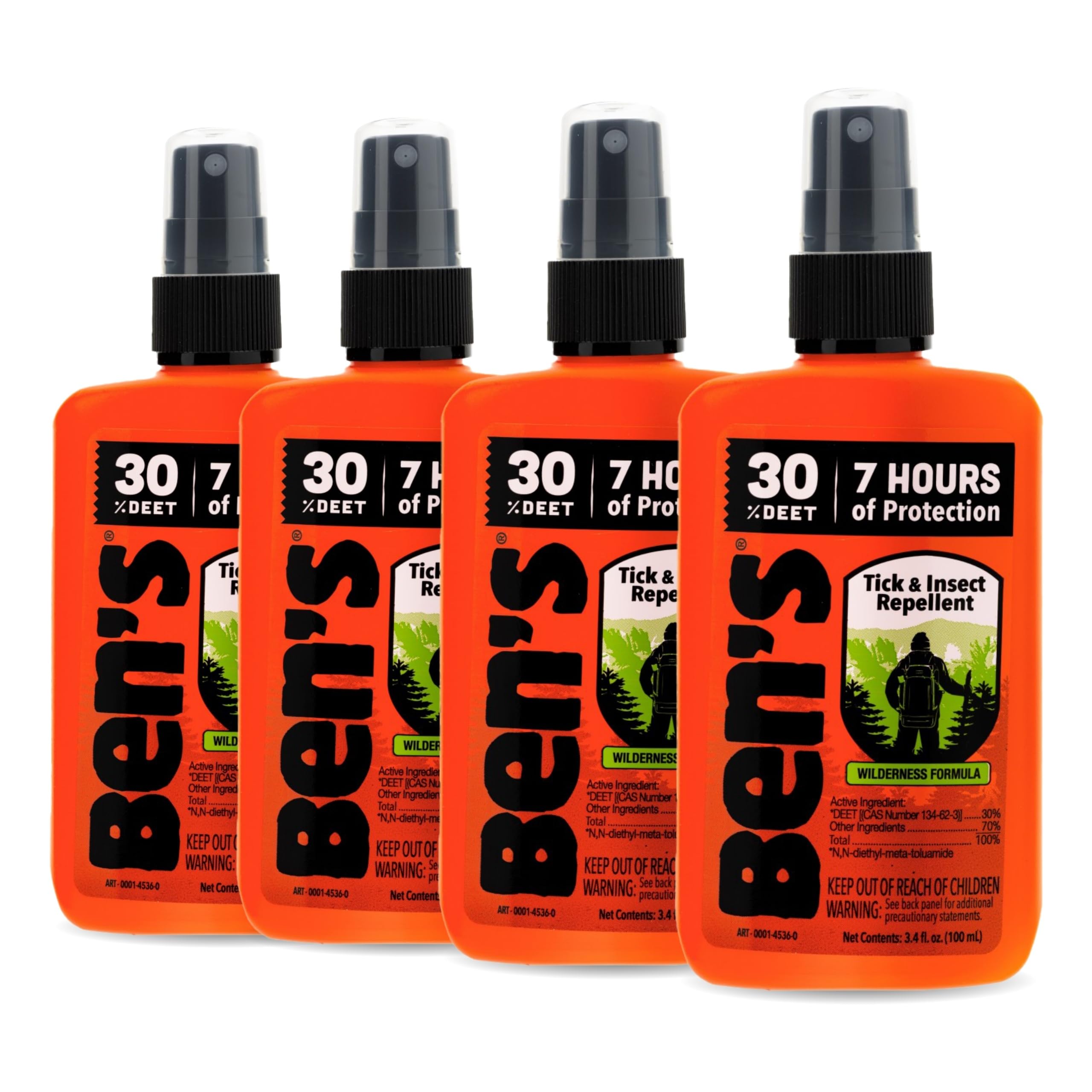 Ben's Tick & Insect Repellent, bote de viaje para protección al aire libre.