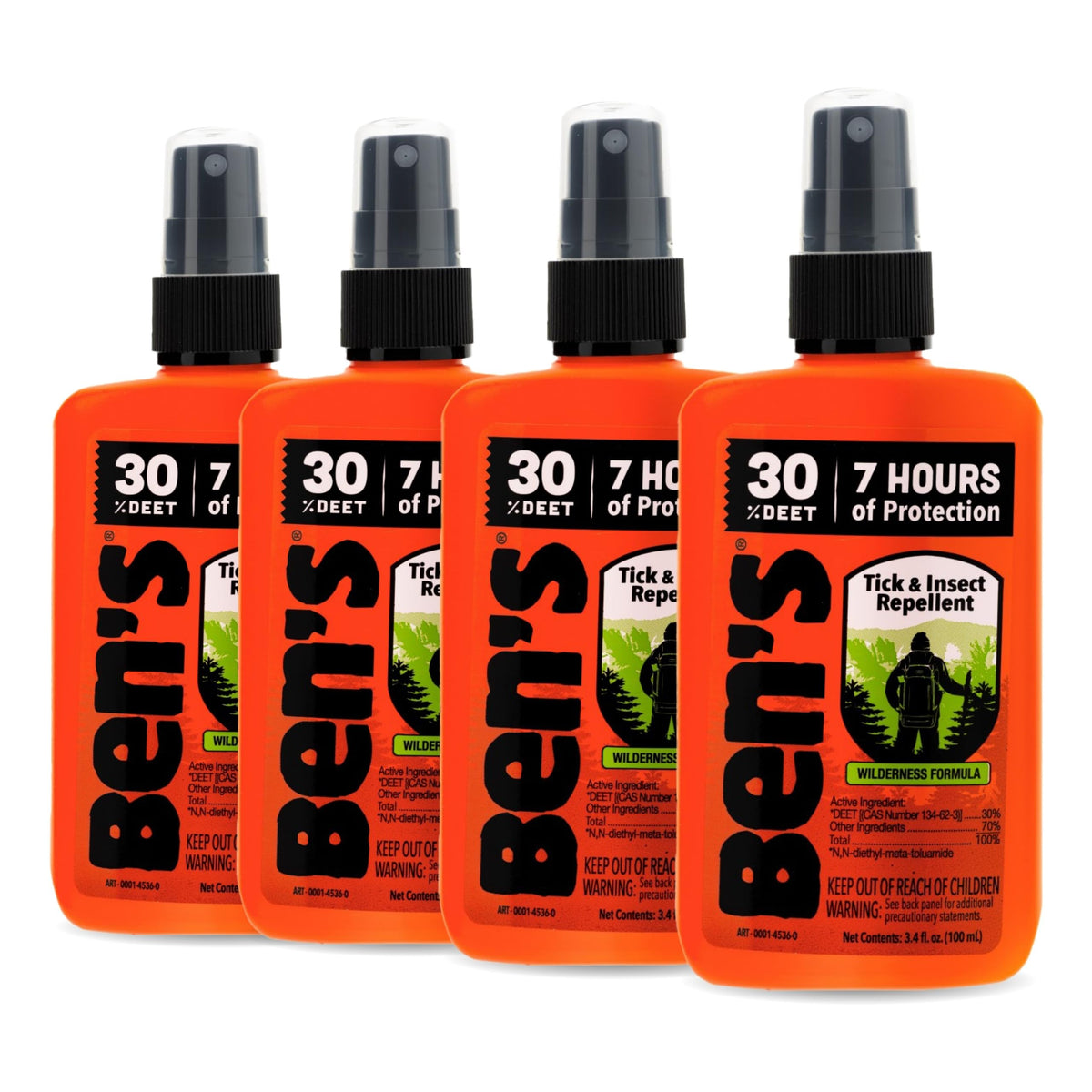 Ben's Tick & Insect Repellent, bote de viaje para protección al aire libre.