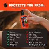 Ben's Tick & Insect Repellent, protección de hasta 7 horas en exteriores.