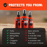 Ben's Tick Repellent: fórmula con 20% Picaridina para mayor protección.