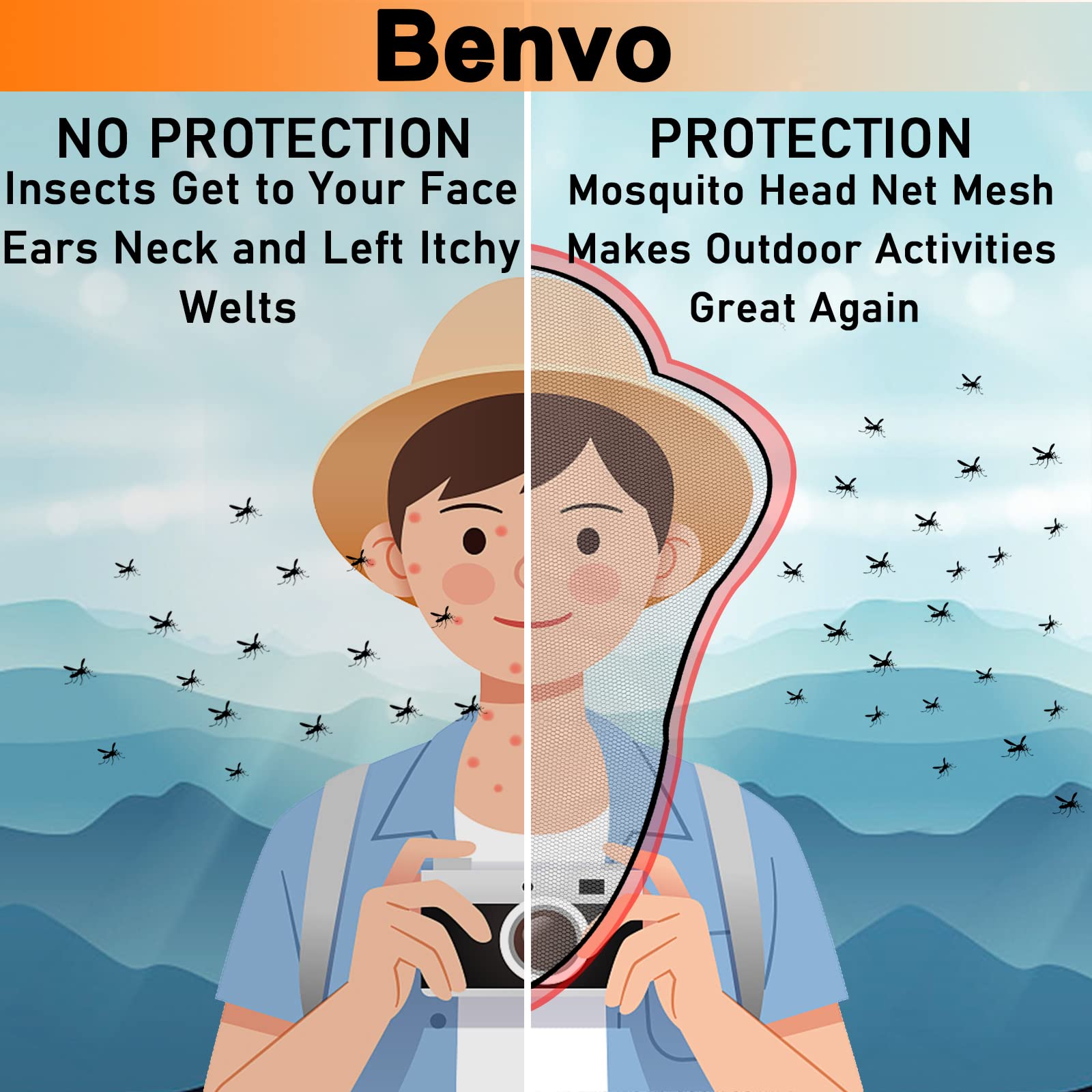 Benvo bolsa de almacenamiento incluida para viajar ligero y ordenar la malla.