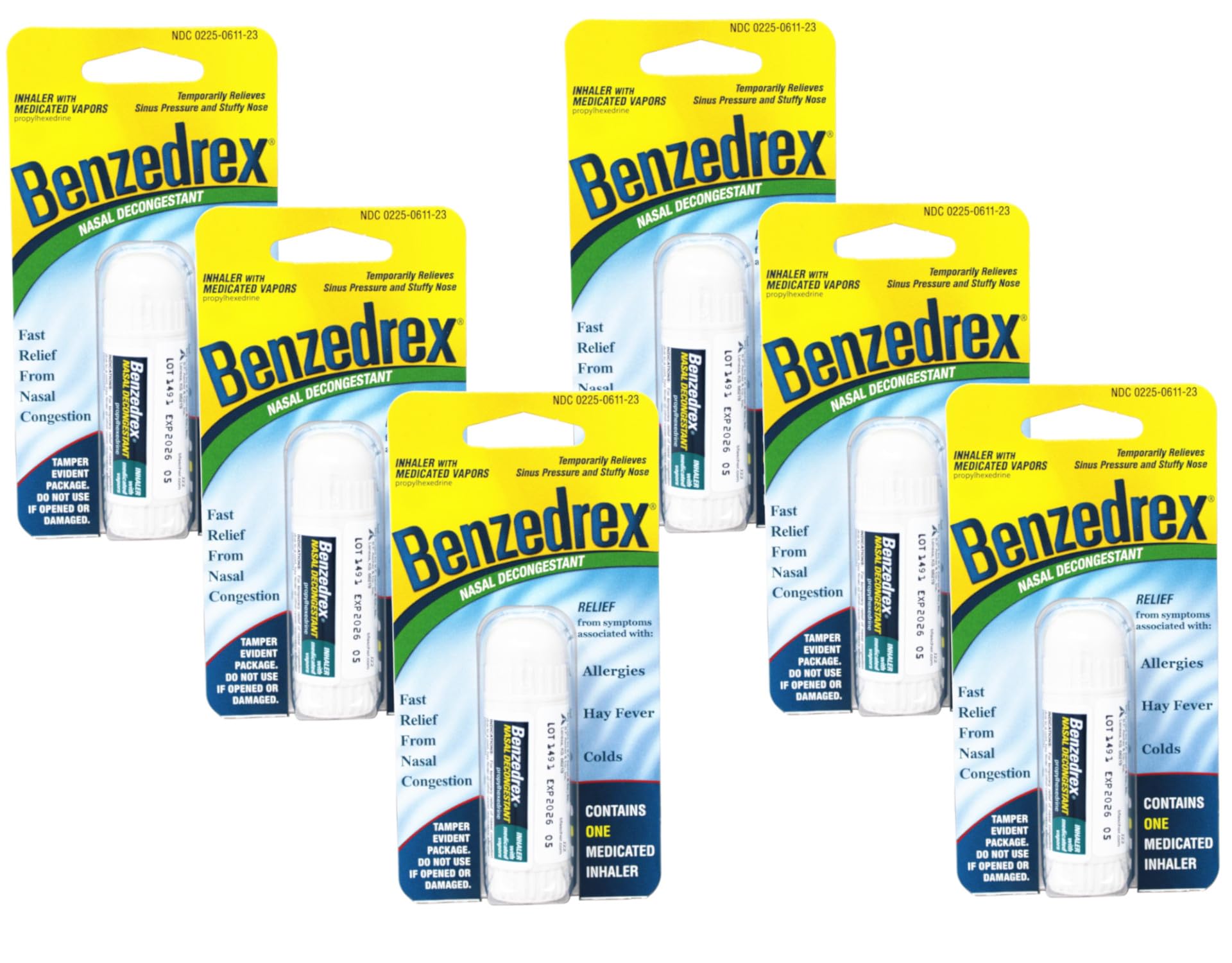 Benzedrex inhalador descongestion nasal muestra alivio rápido de la congestión nasal