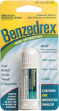 Benzedrex inhalador de vapor 1ct para alivio rápido de congestión nasal.
