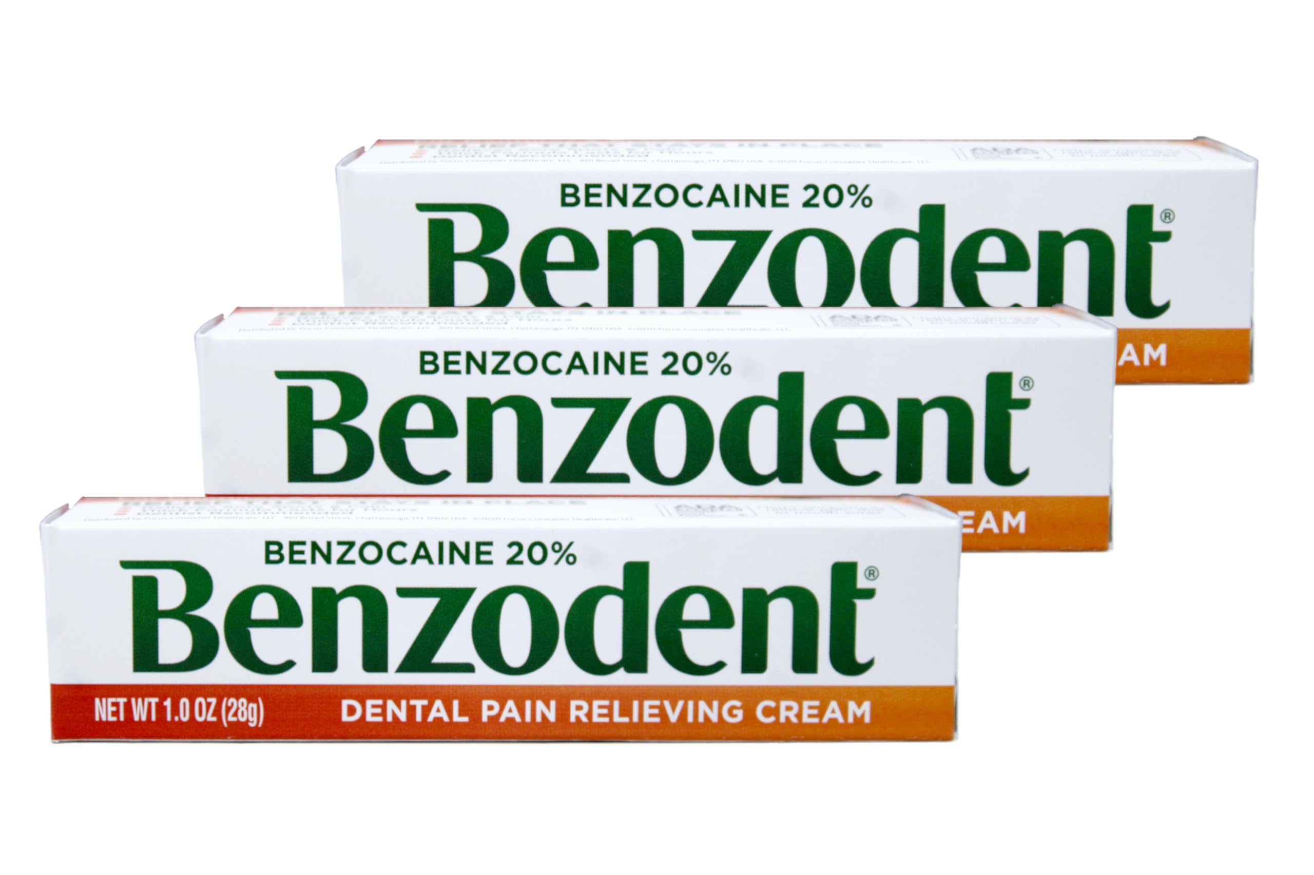 Benzodent crema alivia dolor bucal, alivio rápido para dentaduras.