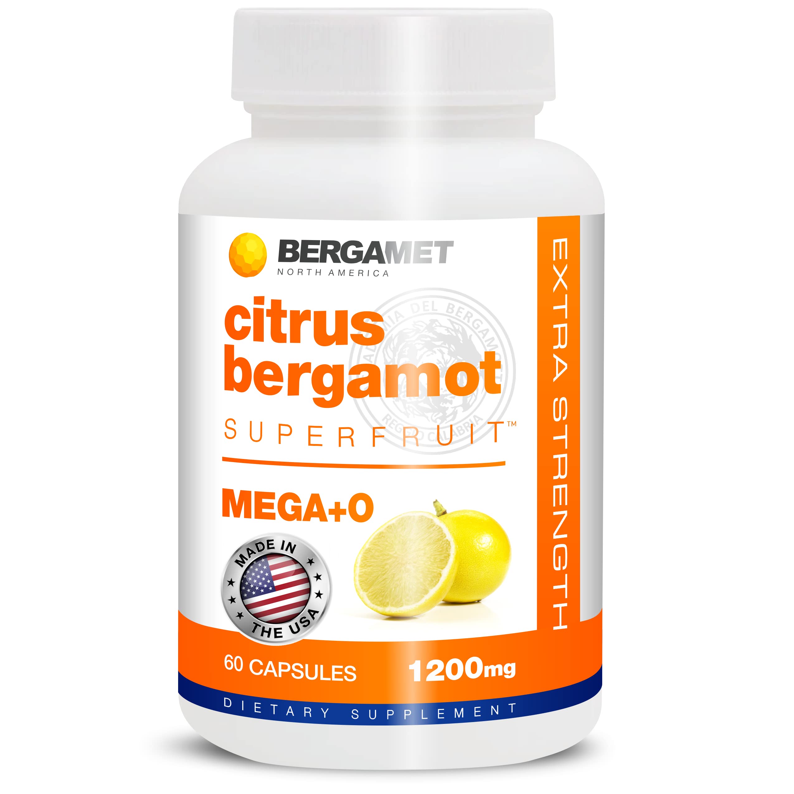 BergaMet Citrus Bergamot cápsulas 60, toma diaria para bienestar general