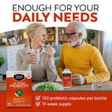 Berkley Jensen Probiótico: cápsulas vegetarianas para comodidad diaria sin necesidad de refrigeración.