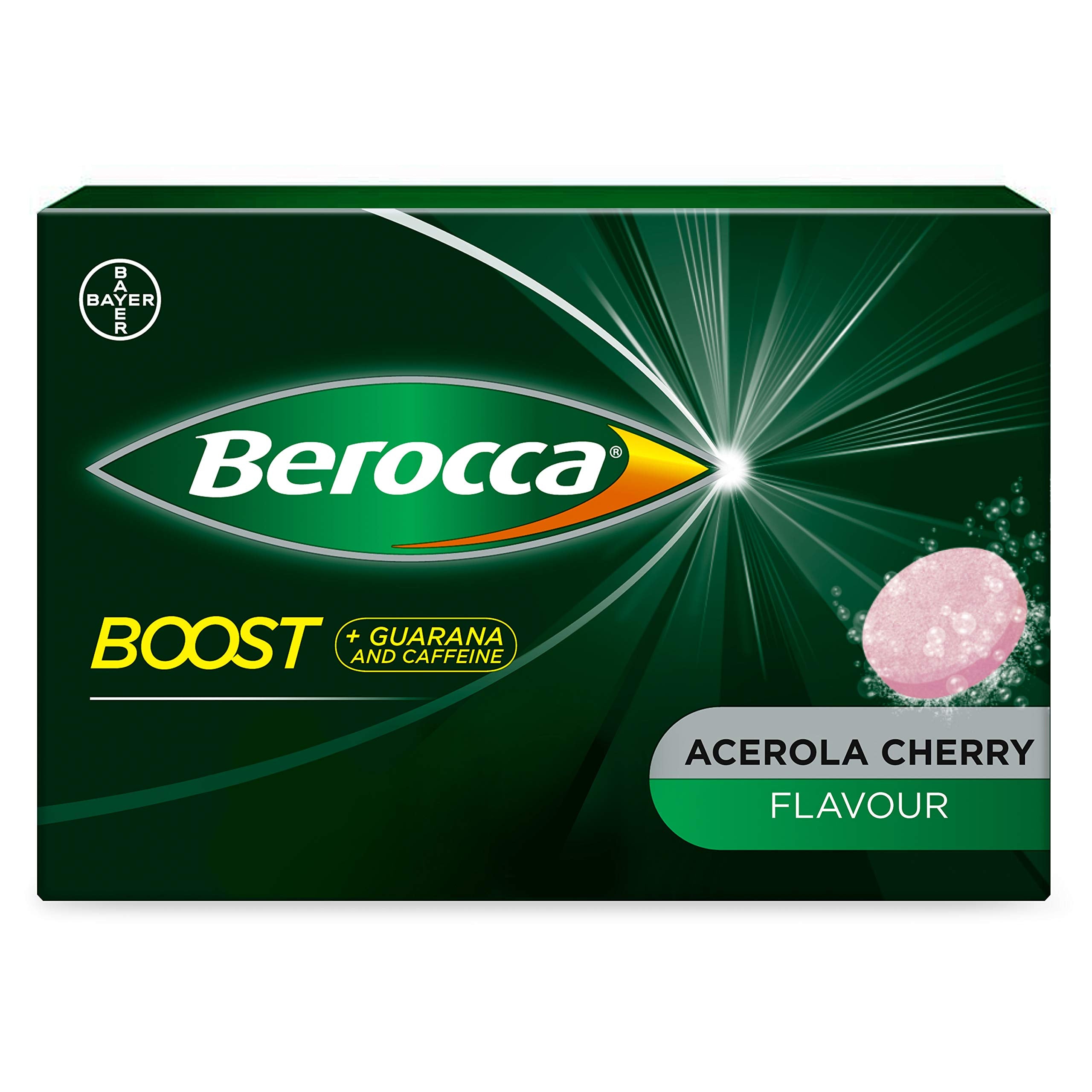 Berocca Boost en botella: tabletas compactas para energía diaria.