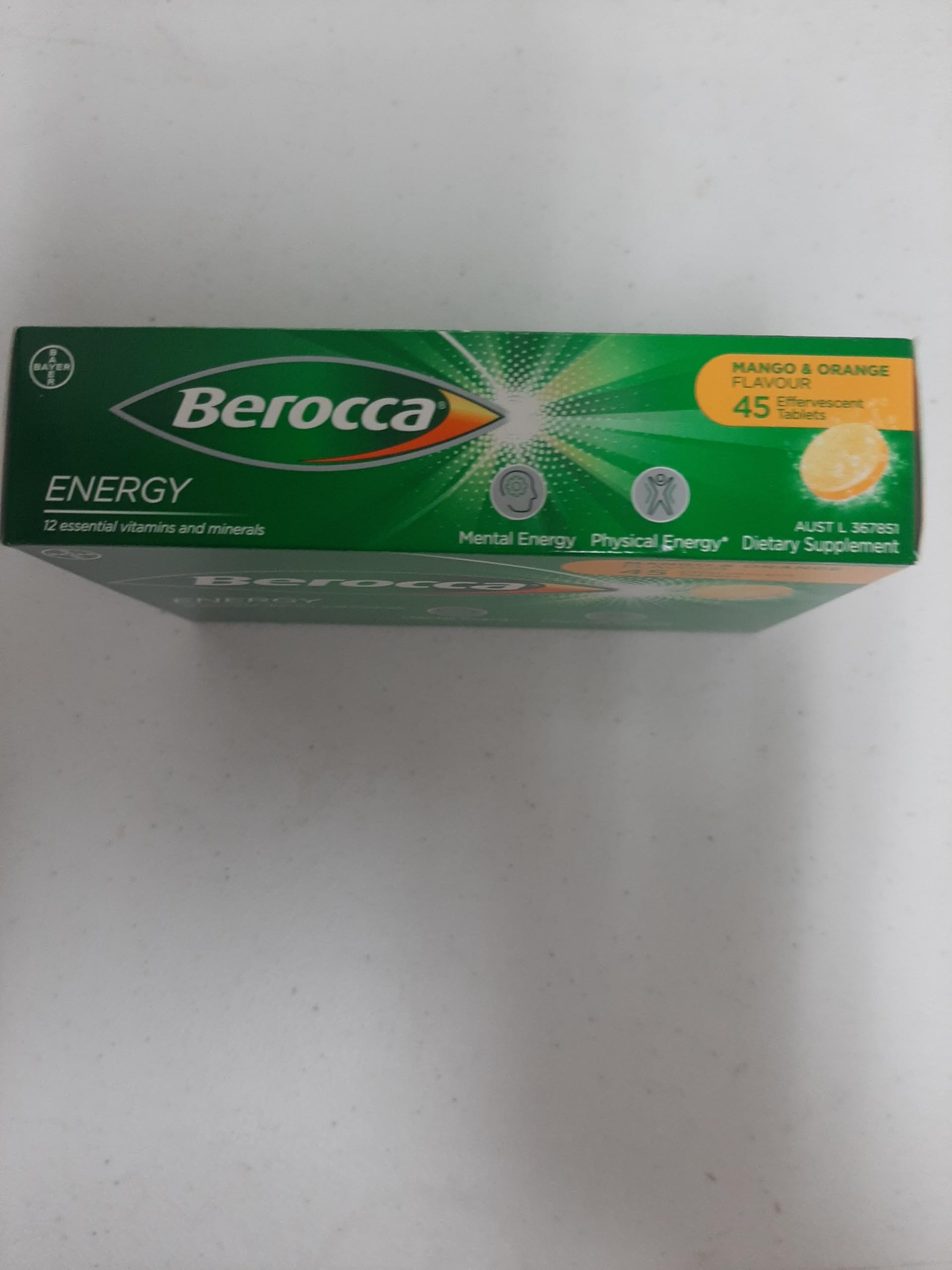 Berocca Energy envase de 45 tabletas para uso diario