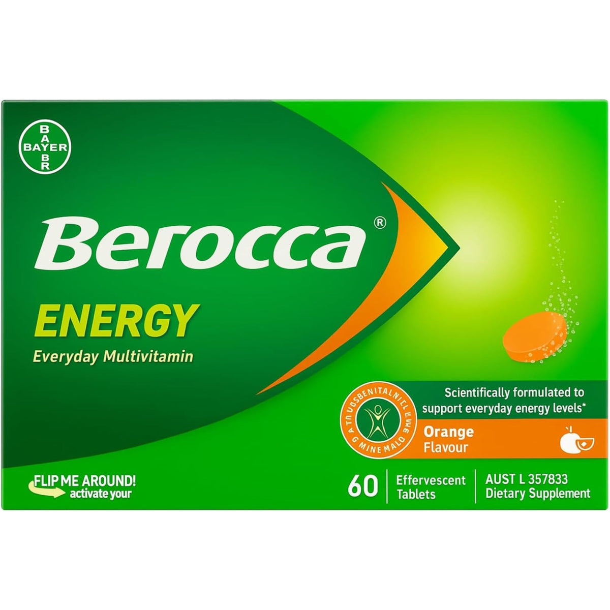 Berocca Energy: tableta que se disuelve en agua para empezar el día con energía