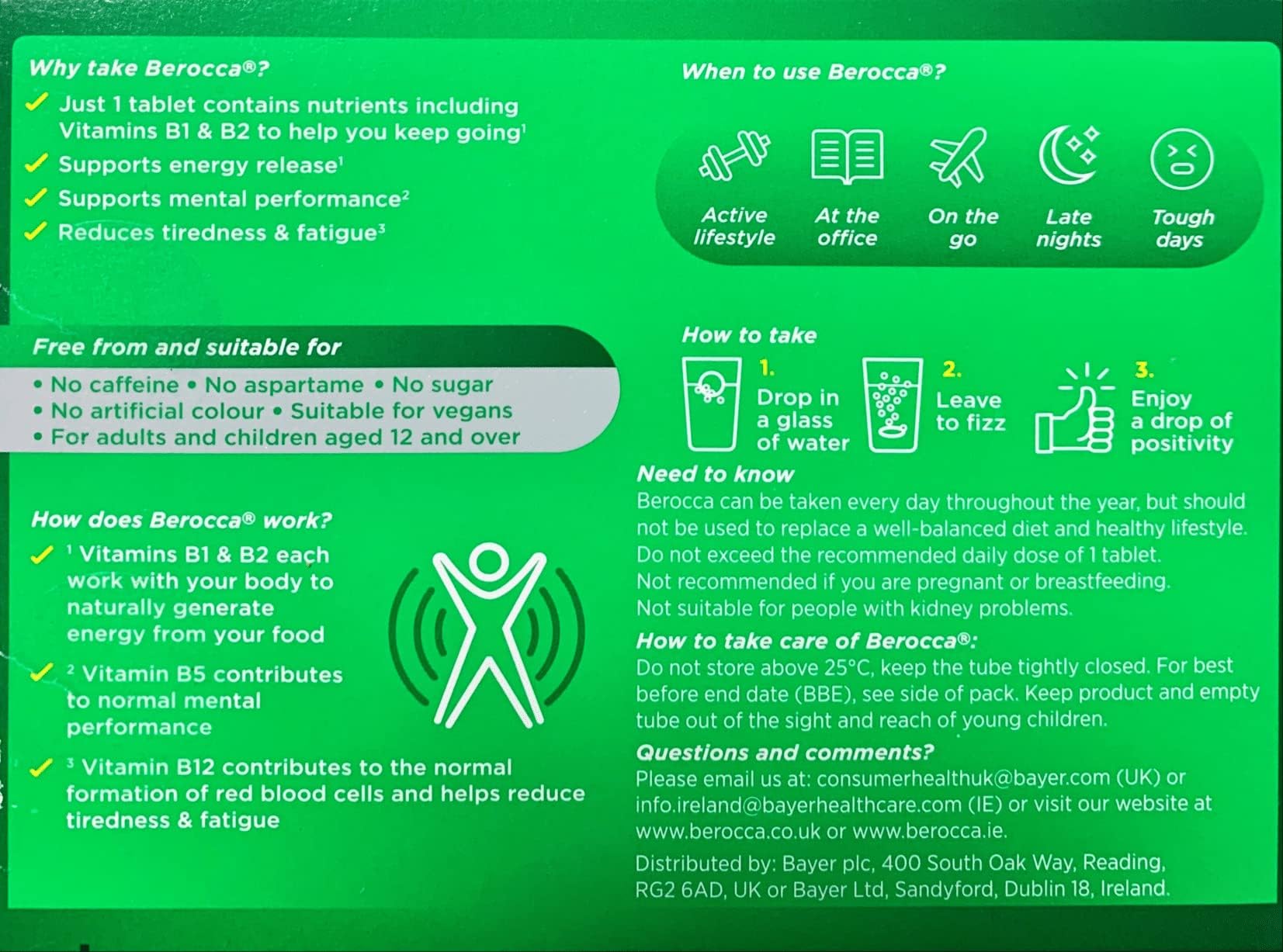 Berocca Naranja: apoyo diario con vitaminas y minerales en la rutina