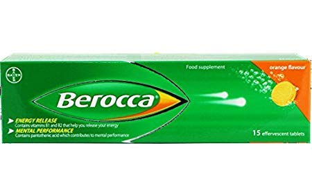 Berocca Performance 15 tabletas de naranja para energía diaria y enfoque mental