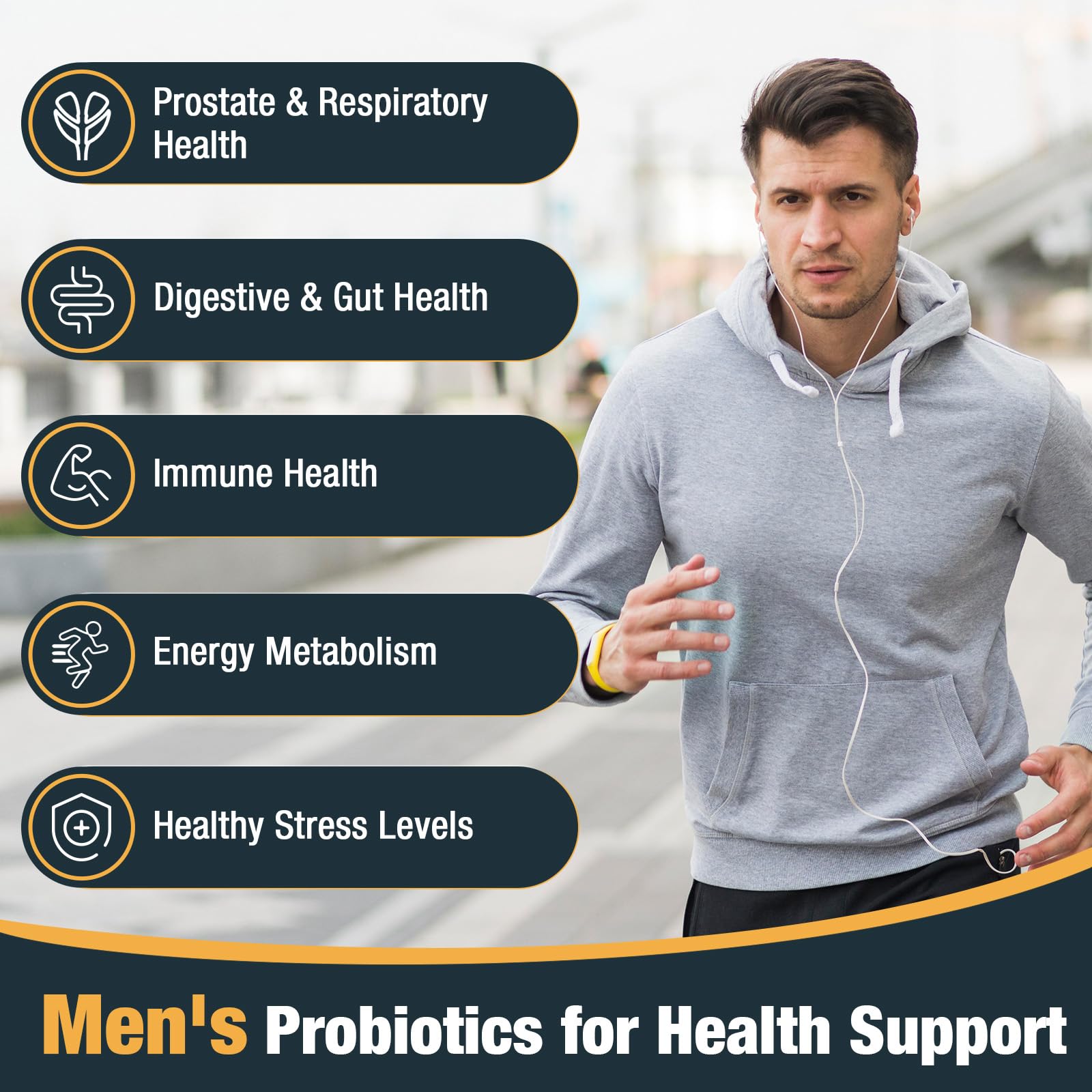 Besenify Probiotics con cúrcuma: ingredientes naturales para bienestar.