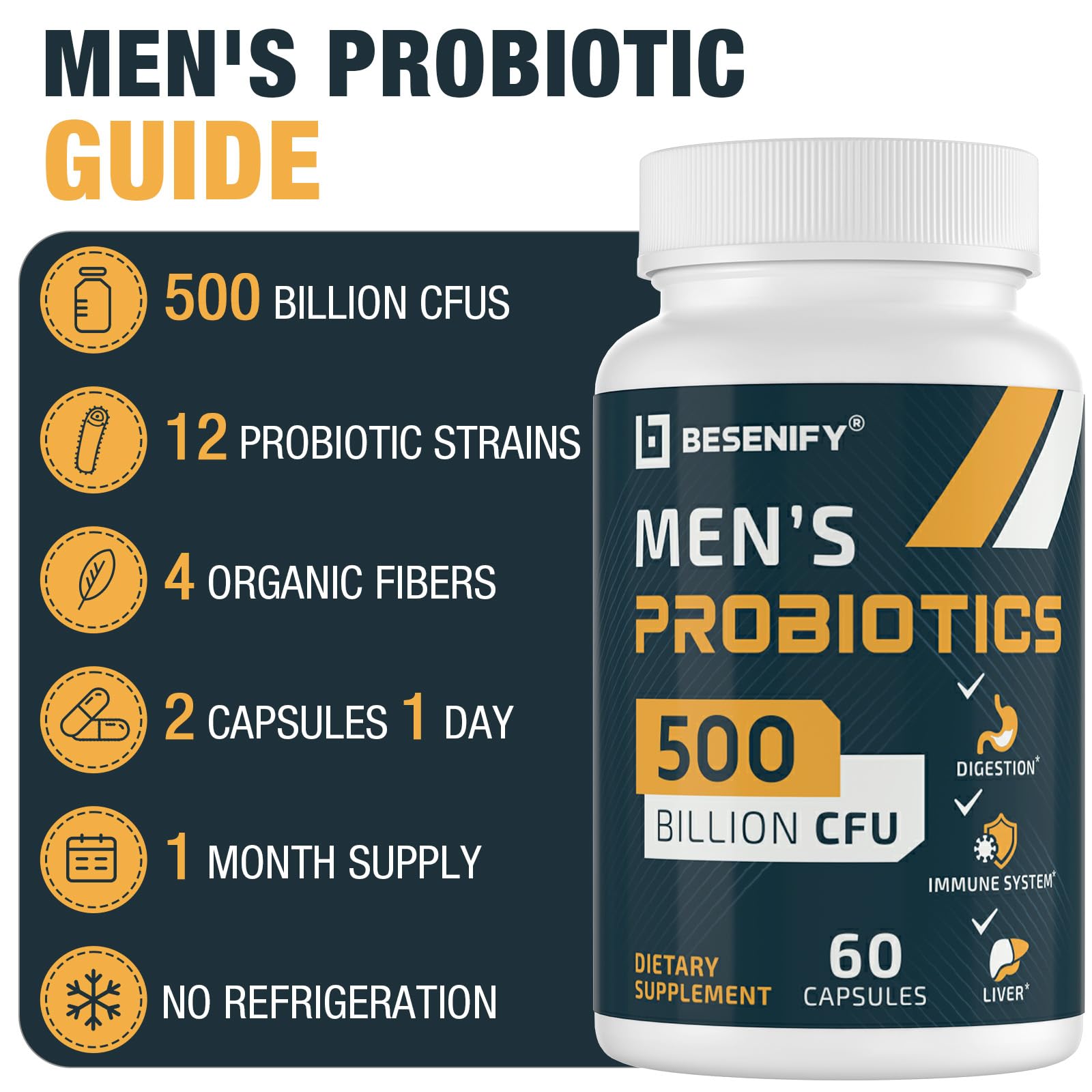 Besenify Probiotics con goji: antioxidantes naturales y apoyo diario.