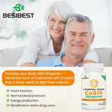 Besibest CoQ10 liposomal 1000mg, cápsulas suaves veganas para uso diario.