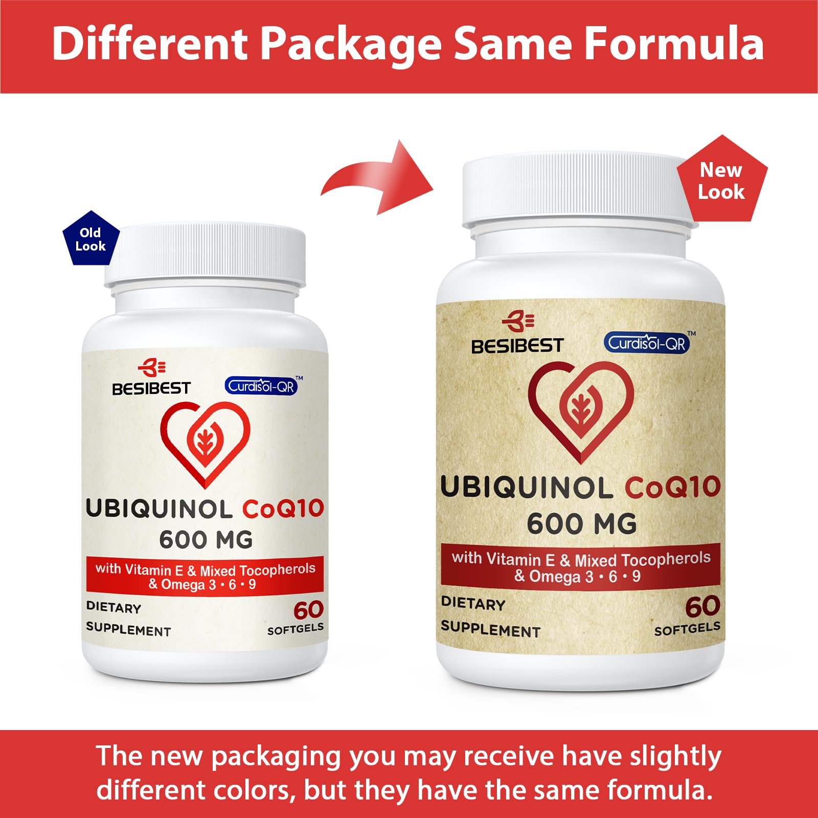Omega-3 y CoQ10 de Besibest, soporte antioxidante natural.