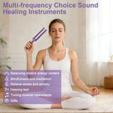 BESMORY tenedores 256 Hz para meditación y enfoque sostenido.