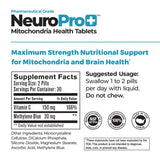 Close-up of NeuroPro+ tablets showing compact daily-use size.