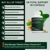 BEST COGNITION Cognitive Edge: mezcla de ingredientes naturales para apoyo cognitivo diario.