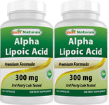 Best Naturals ácido alfa-lipoico cápsulas frasco de 120 para uso diario