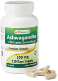 Empaque variado de Best Naturals Ashwagandha para opciones de compra y almacenamiento