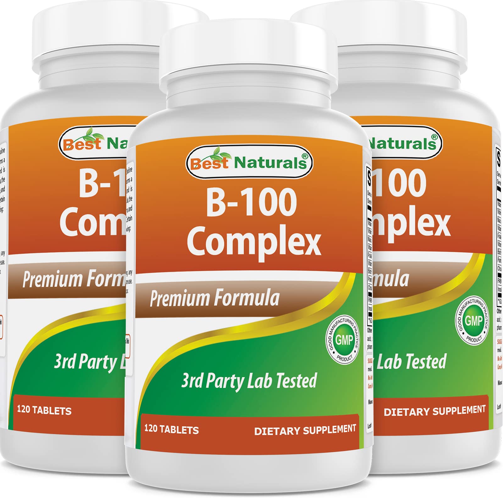 Best Naturals B-100 Complejo frasco: presentación clara y práctica para uso diario