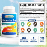 Best Naturals B6 botella de 120 tabletas, conveniencia para un mes
