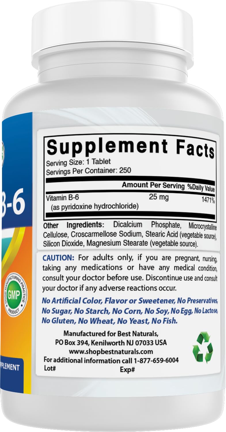 Best Naturals B6: mano sosteniendo una tableta para recordatorio de dosis