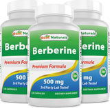 Best Naturals Berberina frente al frasco; muestra calidad y diseño