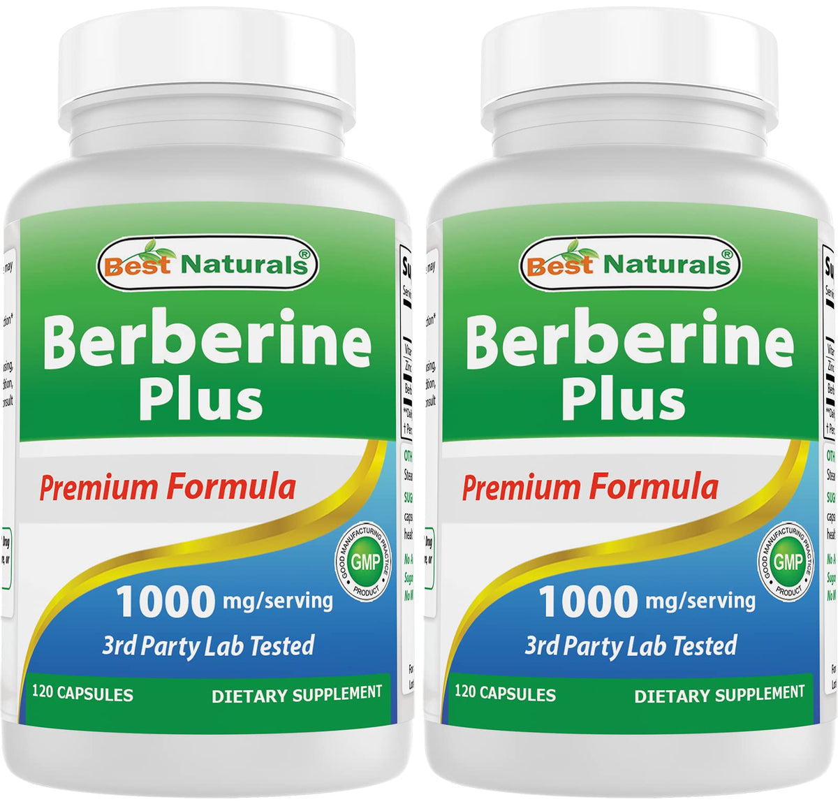 Best Naturals Berberine Plus botella, presentación clara para la ingesta diaria