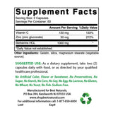 Etiqueta de Best Naturals Berberine Plus sin gluten para tranquilidad.