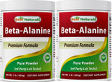 Best Naturals Beta-Alanina en polvo, ideal para sesiones de entrenamiento intensas.
