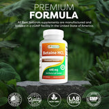 Best Naturals Betaine HCL: tapa de seguridad para almacenamiento