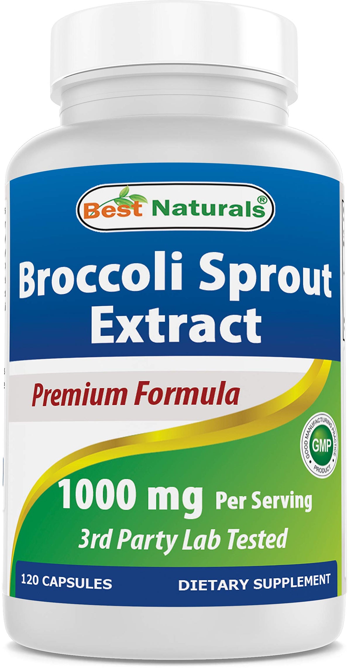Best Naturals Extracto de Brotes de Brócoli, cápsula de 1000 mg para ingesta diaria