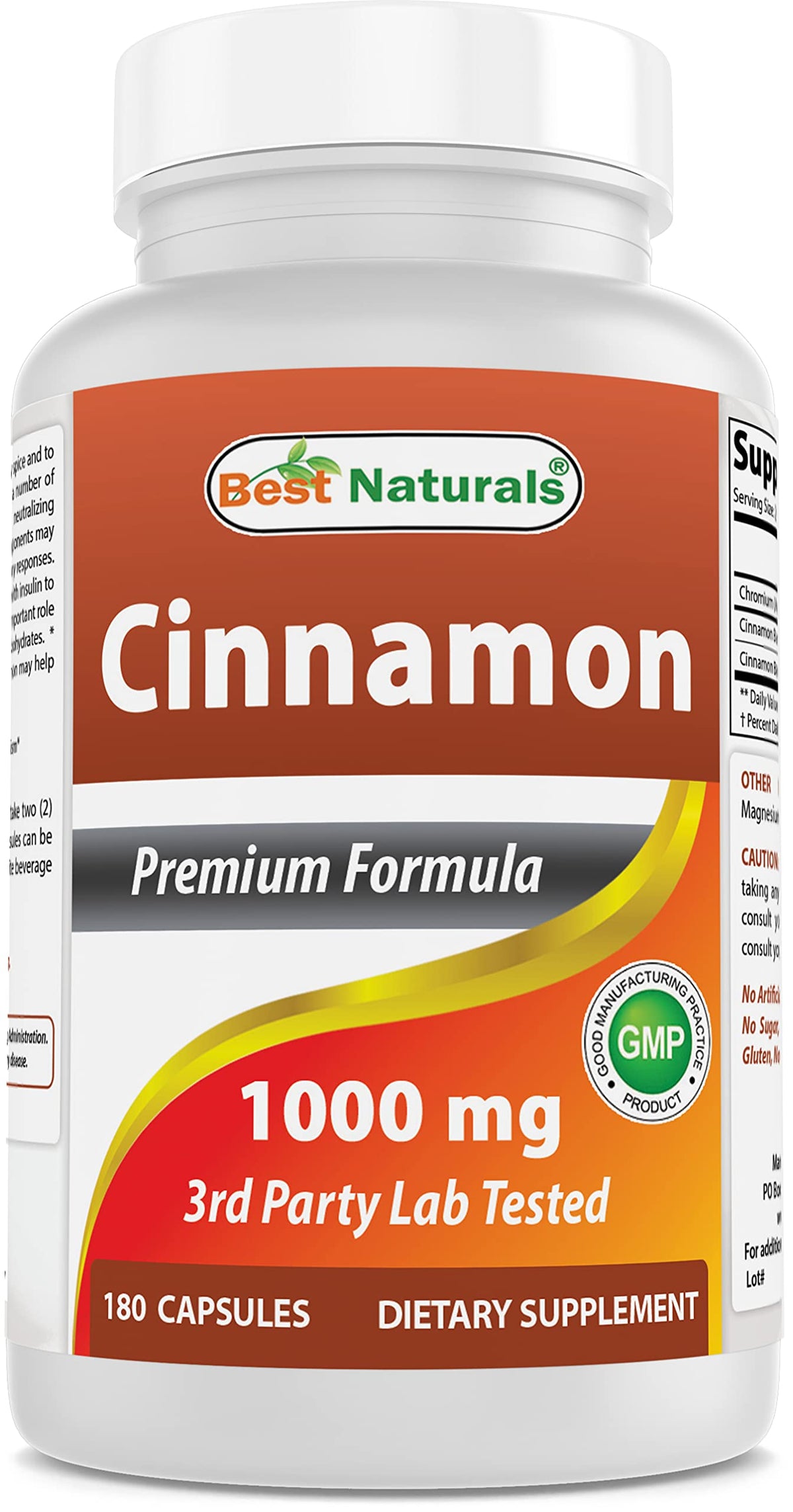 Best Naturals canela 2000mg en bote para ingesta diaria